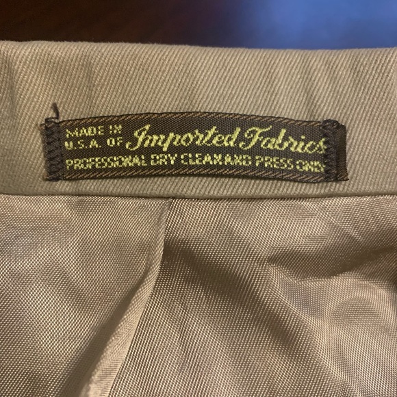 Vintage - Tan denim/khaki mens blazer - Picture 8 of 11